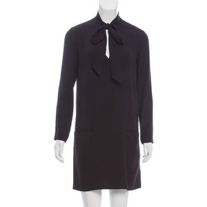 The Row sheath dress with tie neck NWT